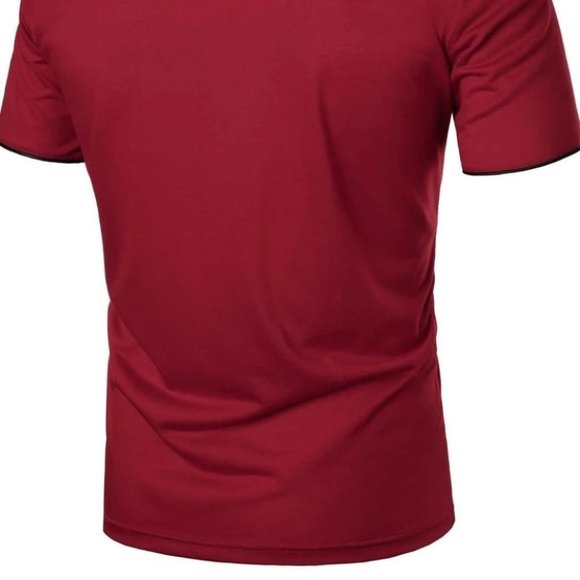 Red Mens Polo Shirt - Picture 4 of 7